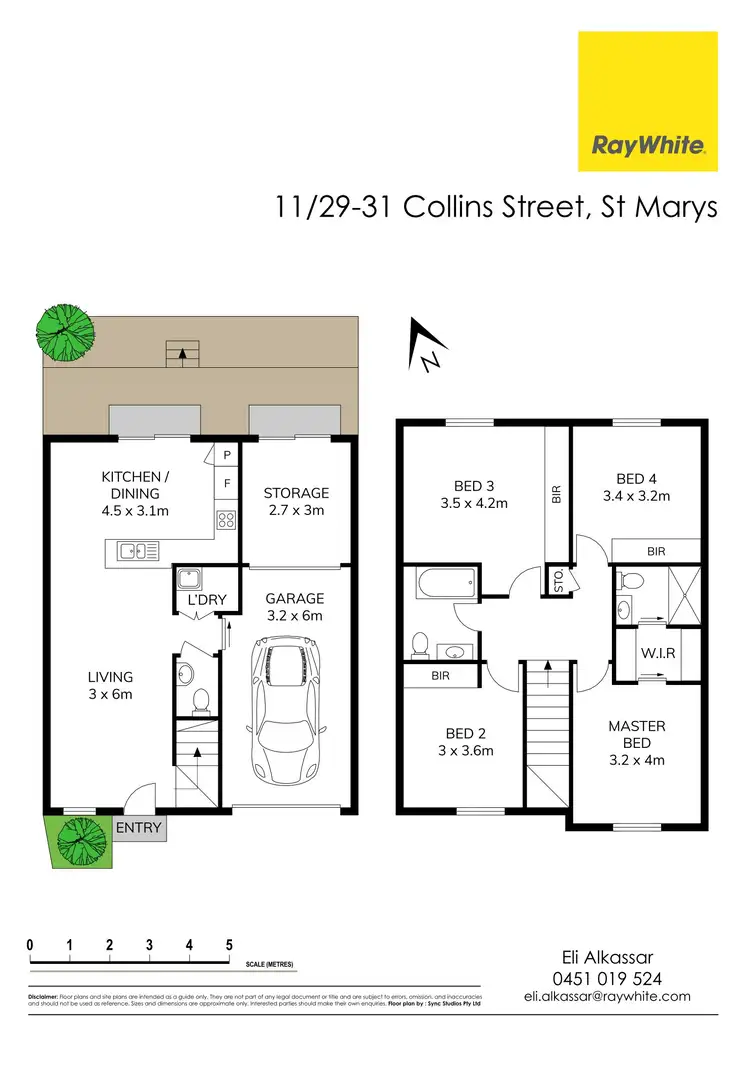 Floorplan of Homely townhouse listing, 11/29-31 Collins Street, St Marys NSW 2760