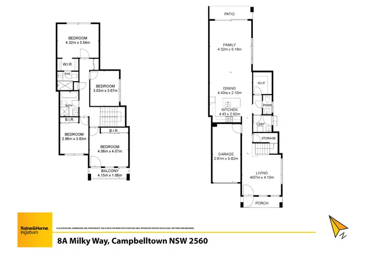 Floorplan of Homely house listing, 8A Milky Way, Campbelltown NSW 2560
