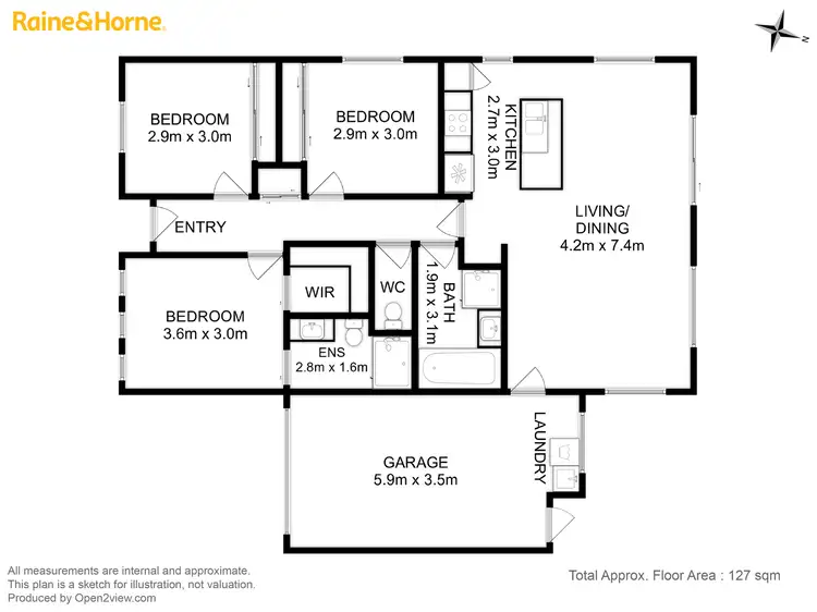Floorplan of Homely unit listing, 1/39 Hallet Drive, Rokeby TAS 7019