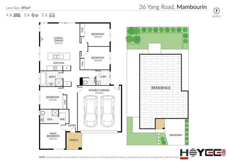 Floorplan of Homely house listing, 36 Yang Road, Mambourin VIC 3024