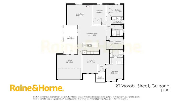 Floorplan of Homely house listing, 20 Worobil Street, Gulgong NSW 2852