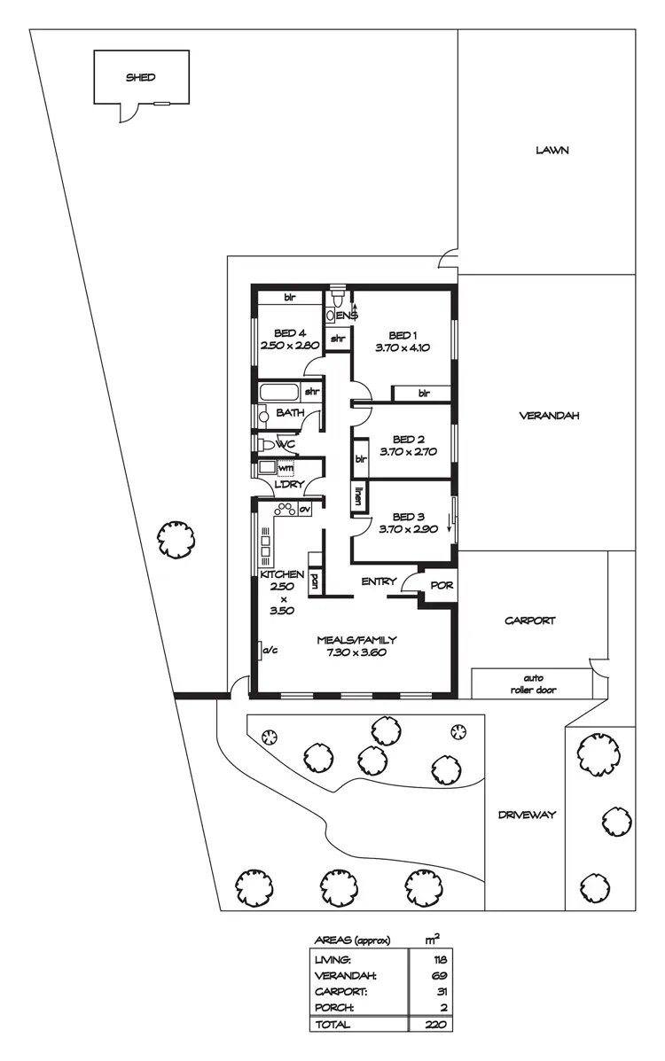 Floorplan of Homely house listing, 17 Arrow Crescent, Paralowie SA 5108