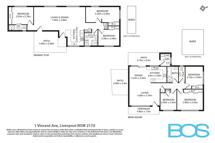 Floorplan of Homely house listing, 1 Vincent Avenue, Liverpool NSW 2170