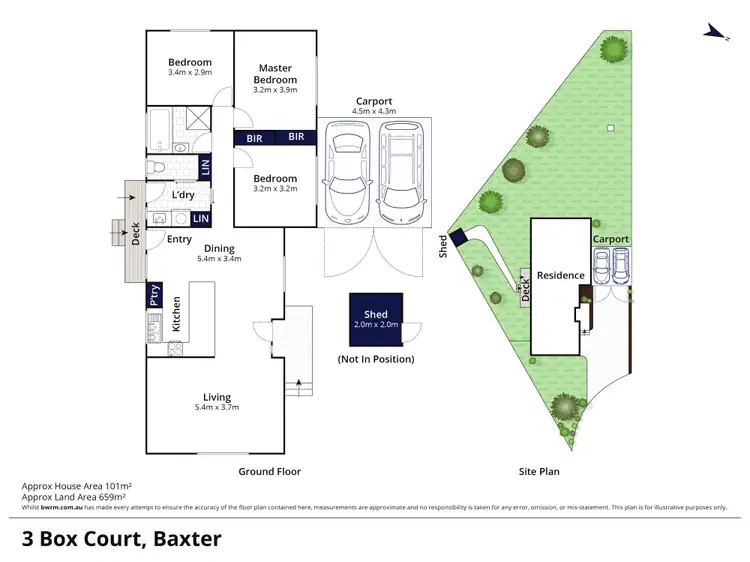 Floorplan of Homely house listing, 3 Box Court, Baxter VIC 3911