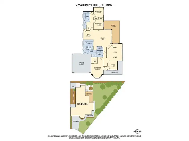 Floorplan of Homely house listing, 9 Mahoney Court, Elliminyt VIC 3250