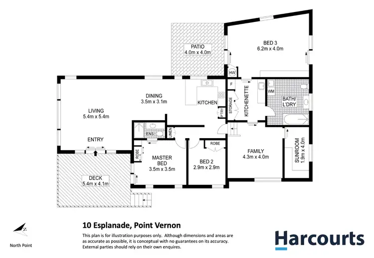 Floorplan of Homely house listing, 10 Esplanade, Point Vernon QLD 4655