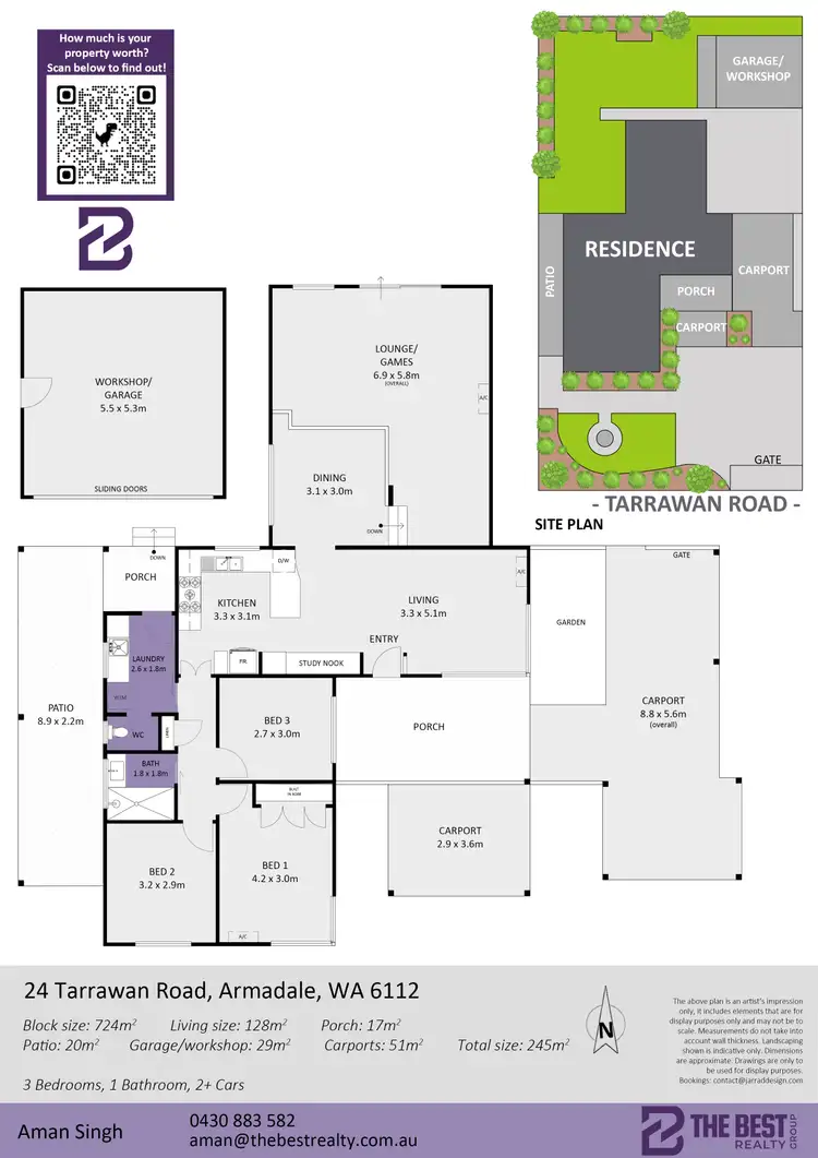 Floorplan of Homely house listing, 24 Tarrawan Road, Armadale WA 6112