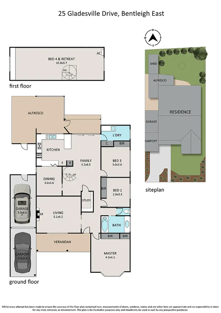 Floorplan of Homely house listing, 25 Gladesville Drive, Bentleigh East VIC 3165