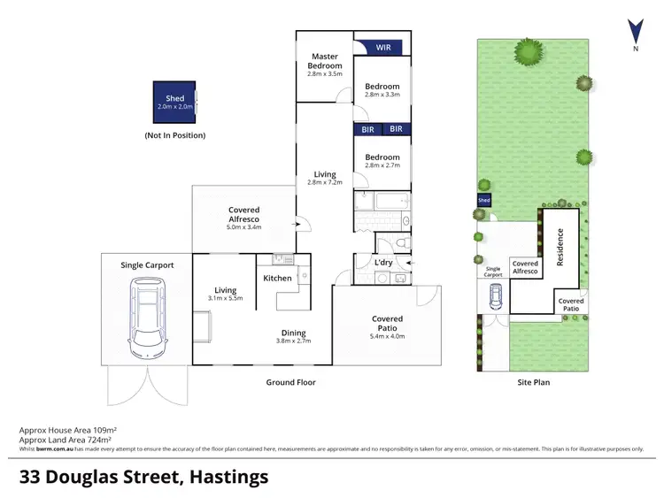 Floorplan of Homely house listing, 33 Douglas Street, Hastings VIC 3915