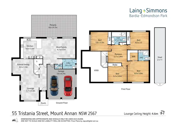 Floorplan of Homely house listing, 55 Tristania Street, Mount Annan NSW 2567
