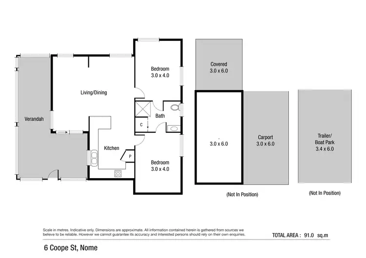 Floorplan of Homely house listing, 6 Koppe Place, Nome QLD 4816