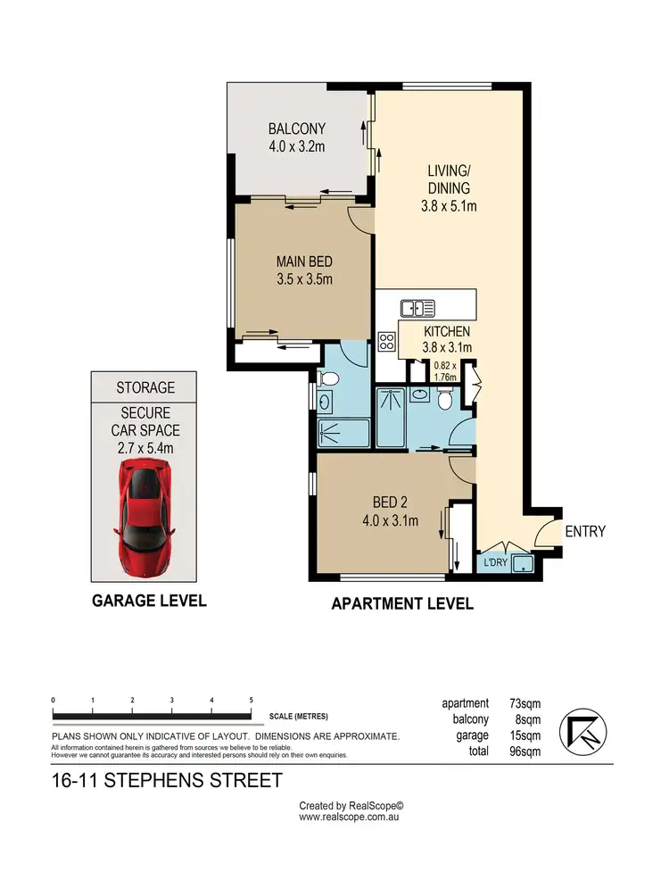 Floorplan of Homely unit listing, 16/11 Stephens Street, Morningside QLD 4170
