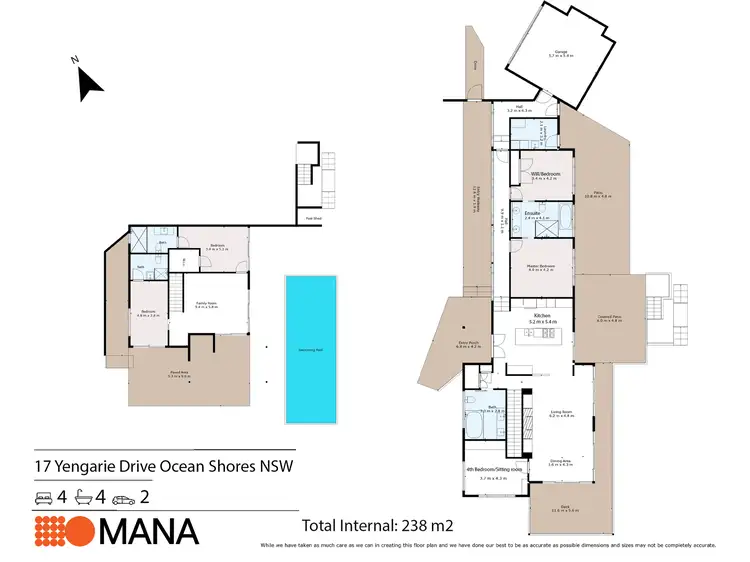 Floorplan of Homely house listing, 17 Yengarie Way, Ocean Shores NSW 2483