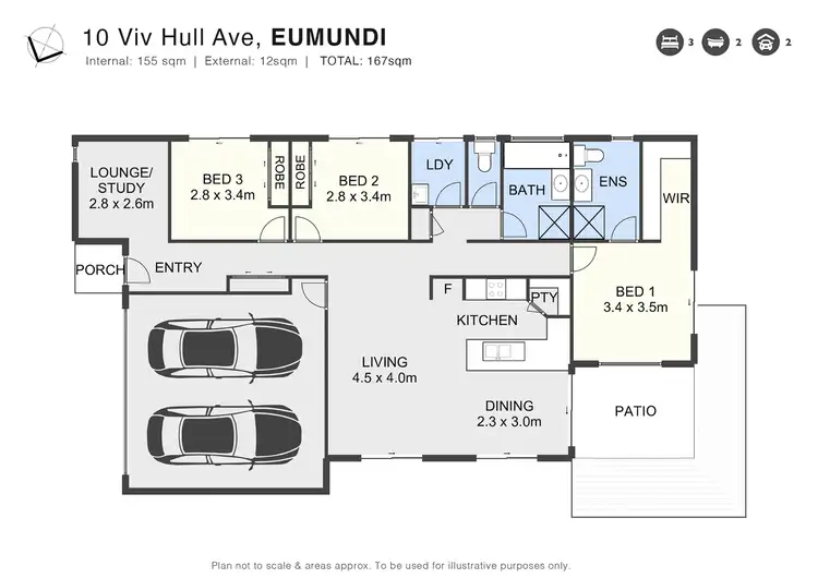 Floorplan of Homely house listing, 10 Viv Hull Ave, Eumundi QLD 4562