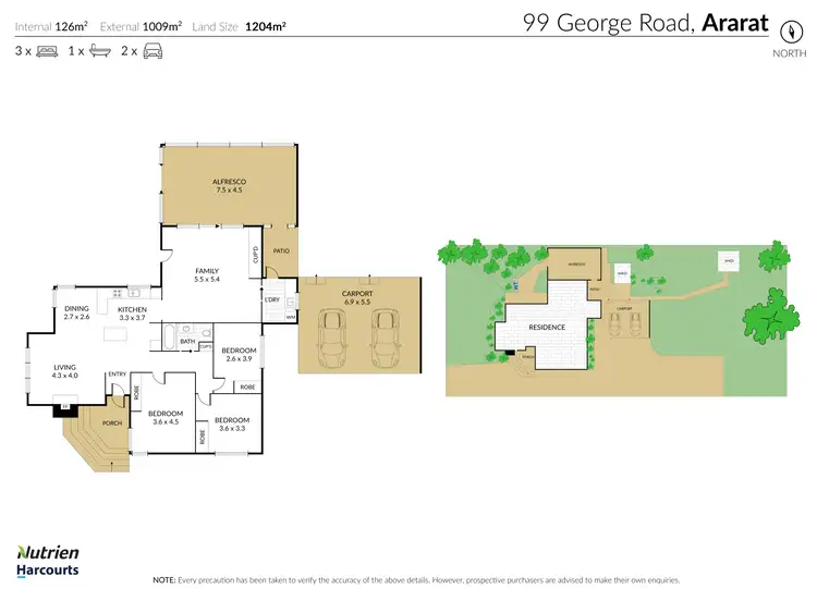Floorplan of Homely house listing, 99 George Road, Ararat VIC 3377