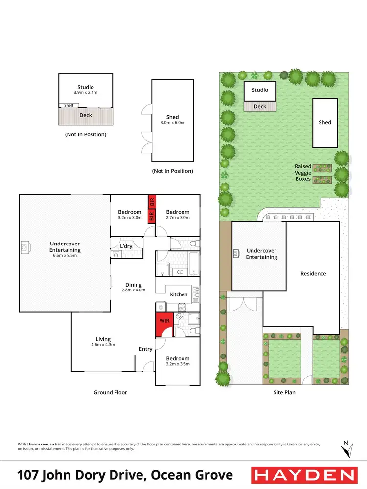 Floorplan of Homely house listing, 107 John Dory Drive, Ocean Grove VIC 3226