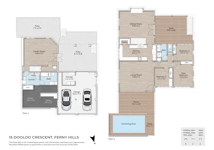 Floorplan of Homely house listing, 15 Dooloo Crescent, Ferny Hills QLD 4055