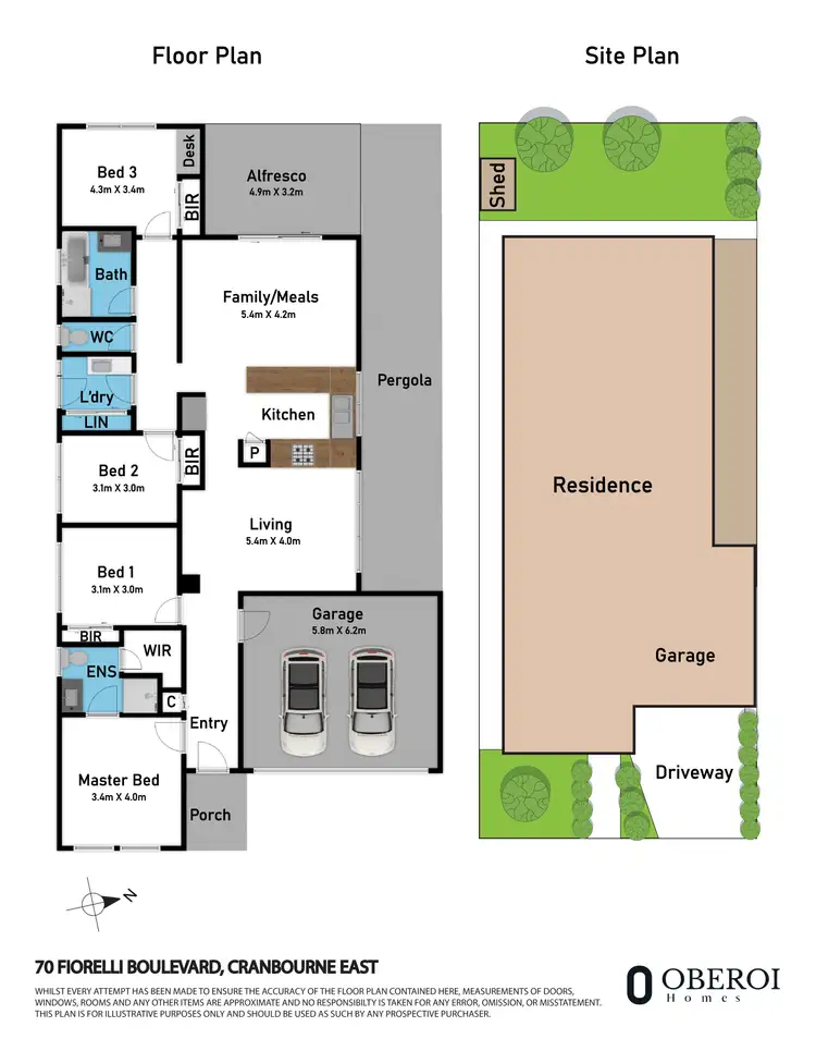 Floorplan of Homely house listing, 70 Fiorelli Boulevard, Cranbourne East VIC 3977