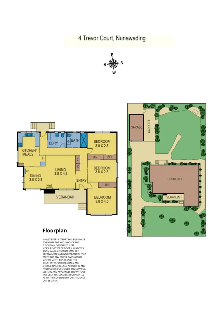 Floorplan of Homely house listing, 4 Trevor Court, Nunawading VIC 3131
