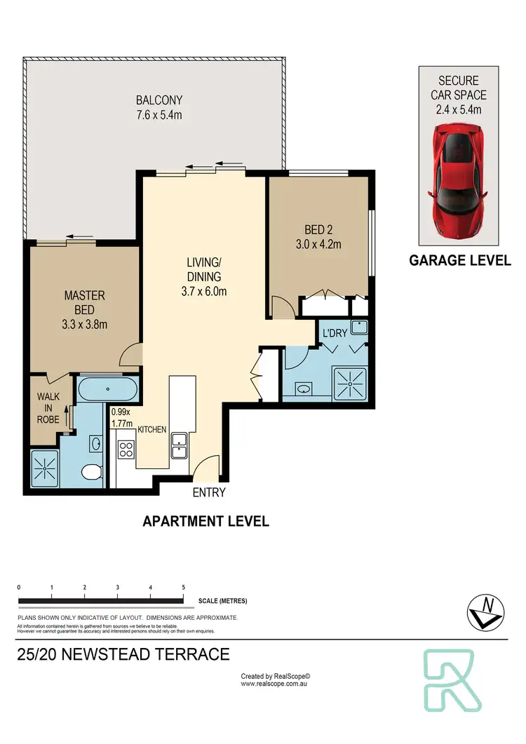 Floorplan of Homely apartment listing, 25/20 Newstead Terrace, Newstead QLD 4006