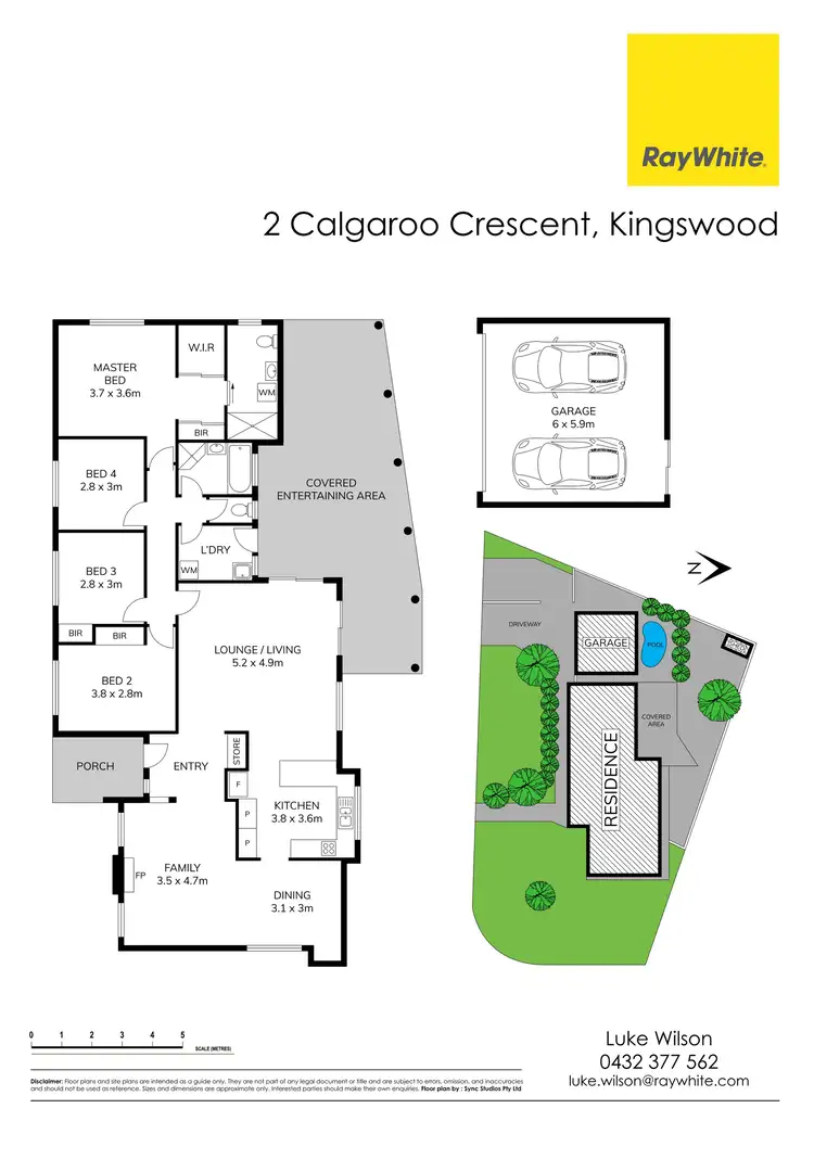 Floorplan of Homely house listing, 2 Calgaroo Crescent, Kingswood NSW 2747