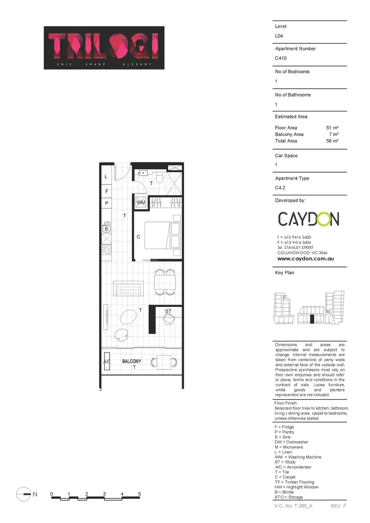 Floorplan of Homely apartment listing, 410/15 Clifton Street, Prahran VIC 3181