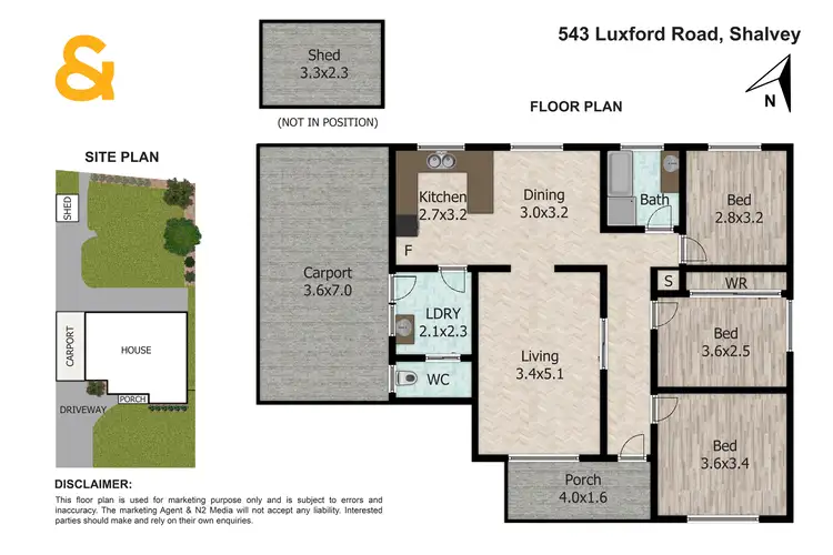 Floorplan of Homely house listing, 543 Luxford Road, Shalvey NSW 2770