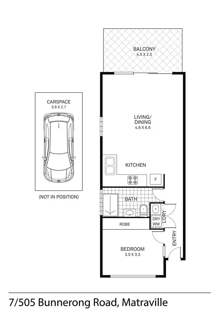 Floorplan of Homely apartment listing, 7/505-507 Bunnerong Road, Matraville NSW 2036
