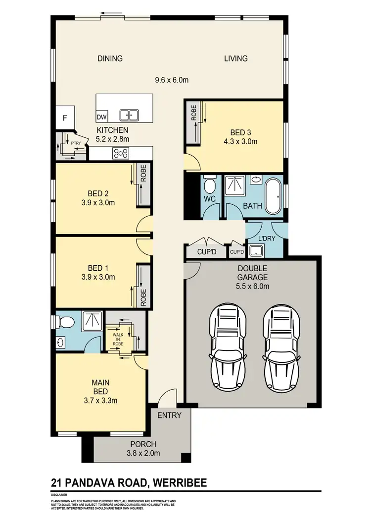 Floorplan of Homely house listing, 21 Pandava Road, Werribee VIC 3030