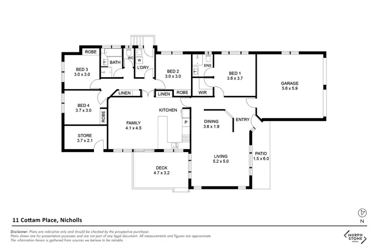 Floorplan of Homely house listing, 11 Cottam Place, Nicholls ACT 2913