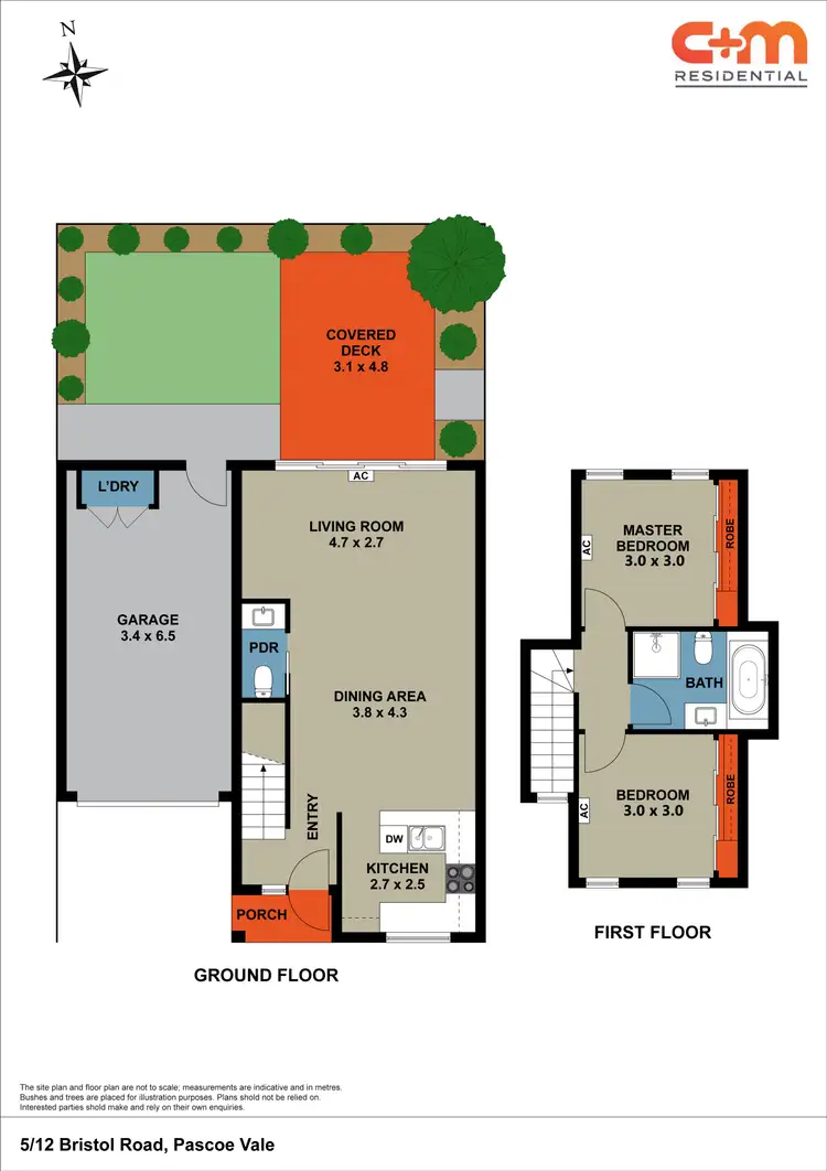 Floorplan of Homely townhouse listing, 5/12 Bristol Road, Pascoe Vale VIC 3044