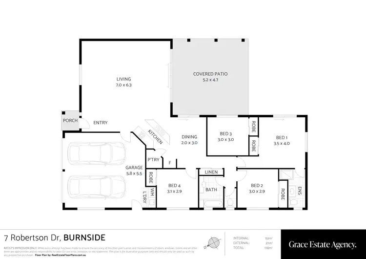 Floorplan of Homely house listing, 7 Robertson Drive, Burnside QLD 4560