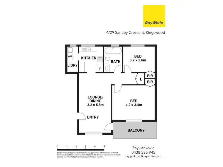 Floorplan of Homely unit listing, 4/29 Santley Crescent, Kingswood NSW 2747