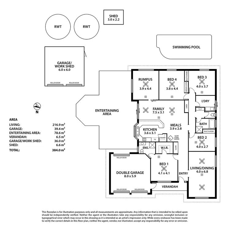 Floorplan of Homely house listing, 3 Montrose Avenue, Strathalbyn SA 5255