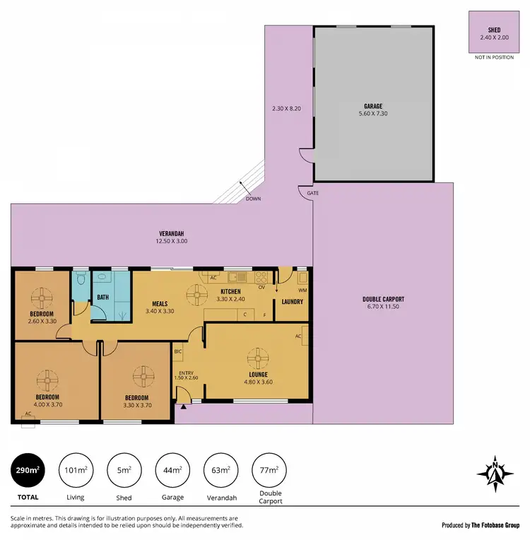 Floorplan of Homely house listing, 19 Campbell Drive, Reynella East SA 5161