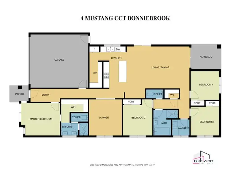 Floorplan of Homely house listing, 4 Mustang Circuit, Bonnie Brook VIC 3335