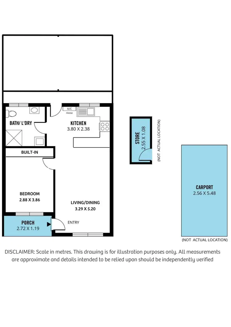 Floorplan of Homely unit listing, 10/255 Main South Road, Hackham West SA 5163