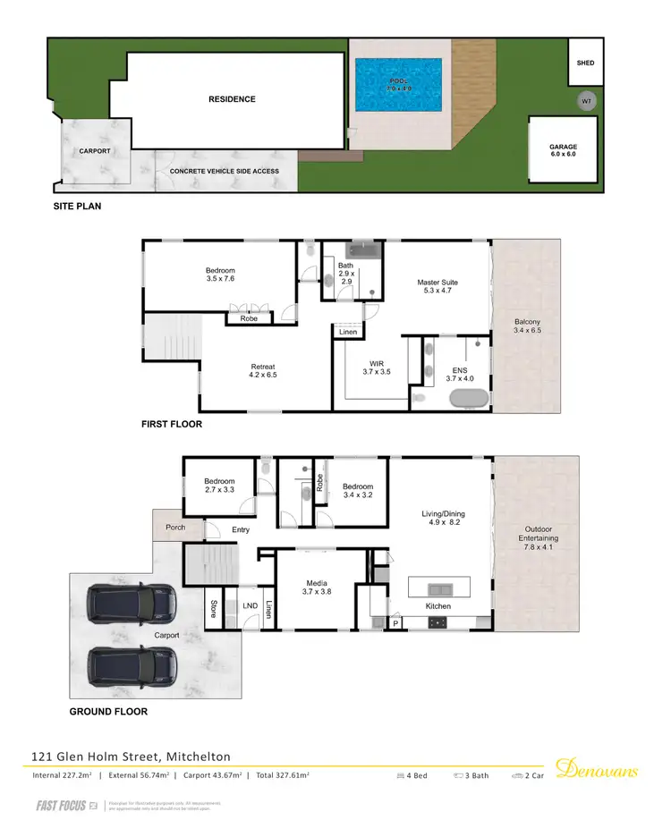 Floorplan of Homely house listing, 121 Glen Holm Street, Mitchelton QLD 4053
