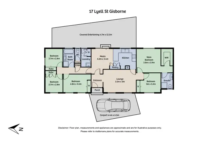 Floorplan of Homely house listing, 17 Lyell Street, Gisborne VIC 3437