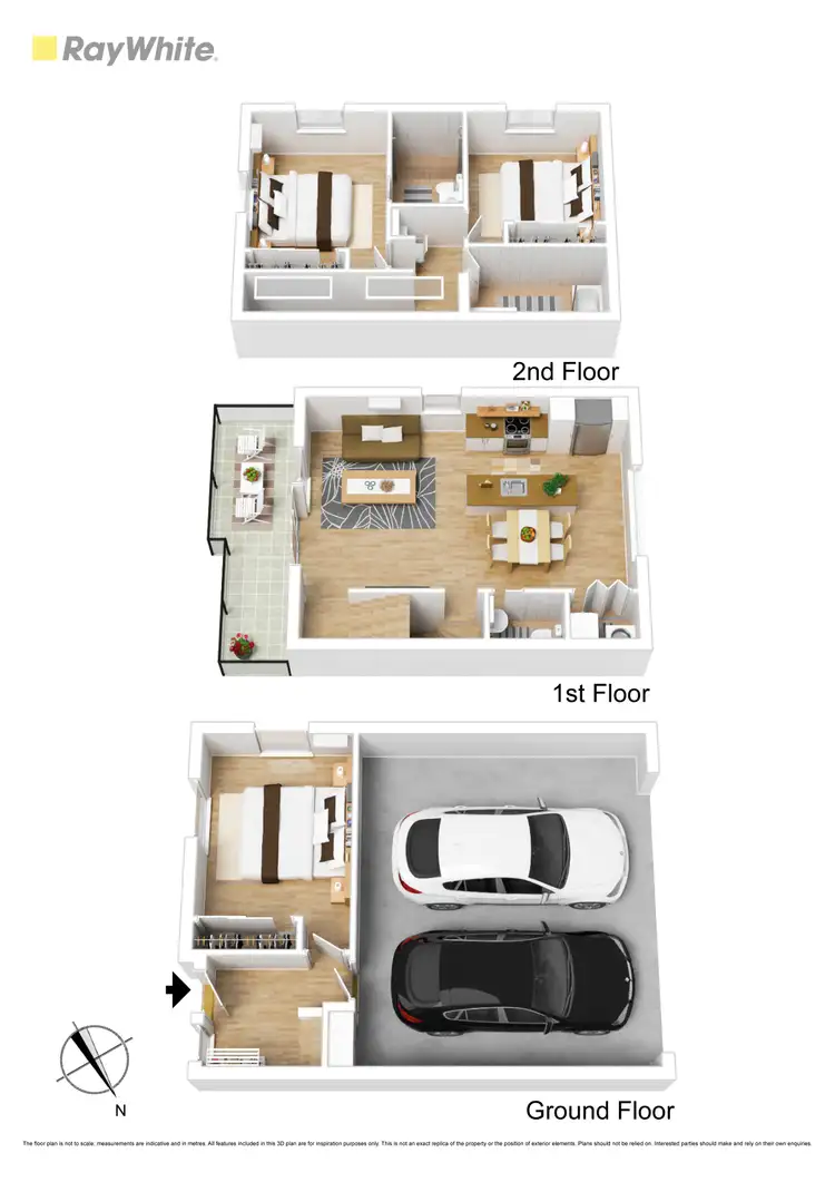 Floorplan of Homely townhouse listing, 8/22 Talmage Street, Albion VIC 3020