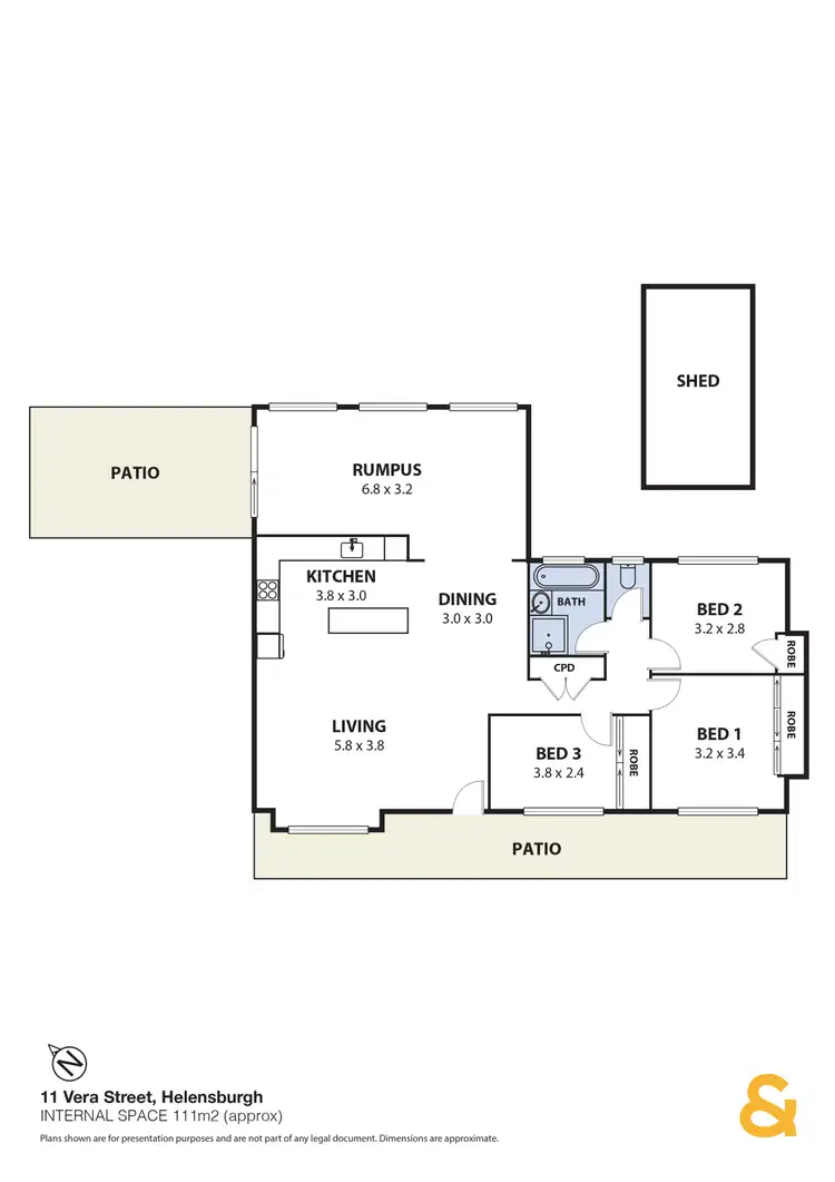 Floorplan of Homely house listing, 11 Vera Street, Helensburgh NSW 2508