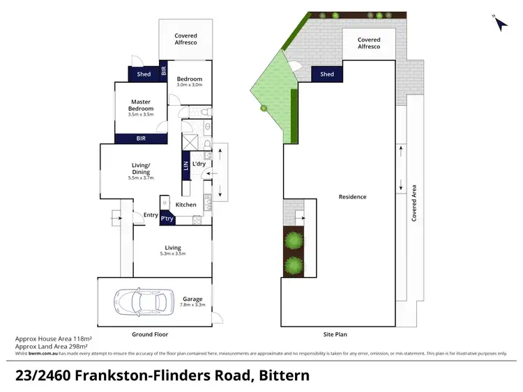 Floorplan of Homely retirement listing, 23/2460 Frankston-Flinders Road, Bittern VIC 3918