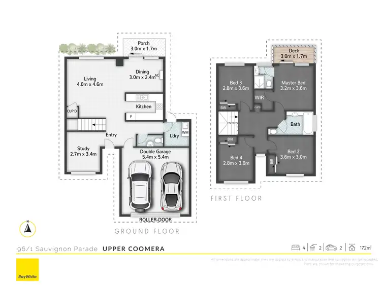 Floorplan of Homely townhouse listing, 96/1 Sauvignon Parade, Upper Coomera QLD 4209