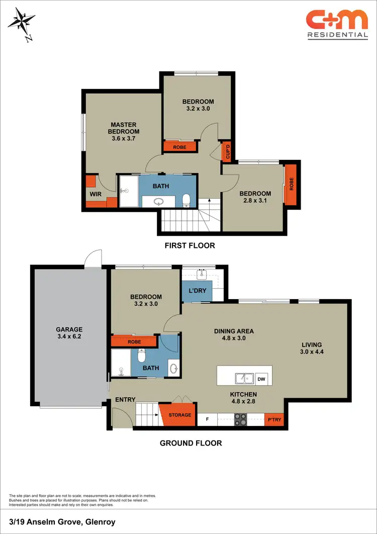 Floorplan of Homely townhouse listing, 3/19 Anselm Grove, Glenroy VIC 3046