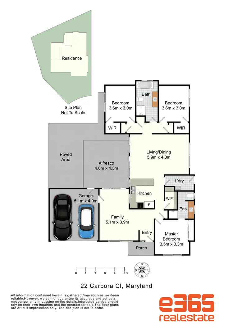 Floorplan of Homely house listing, 22 Carbora Close, Maryland NSW 2287