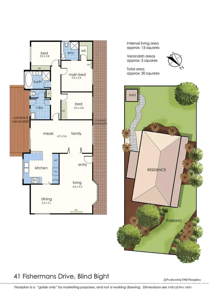 Floorplan of Homely house listing, 41 Fishermans Drive, Blind Bight VIC 3980