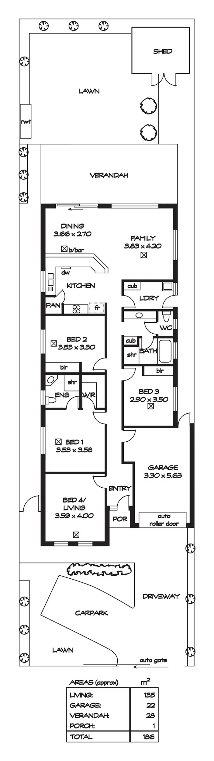 Floorplan of Homely house listing, 16A Secomb Avenue, Parafield Gardens SA 5107