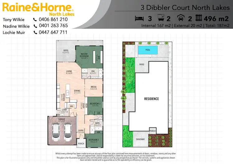 Floorplan of Homely house listing, 3 Dibbler Court, North Lakes QLD 4509