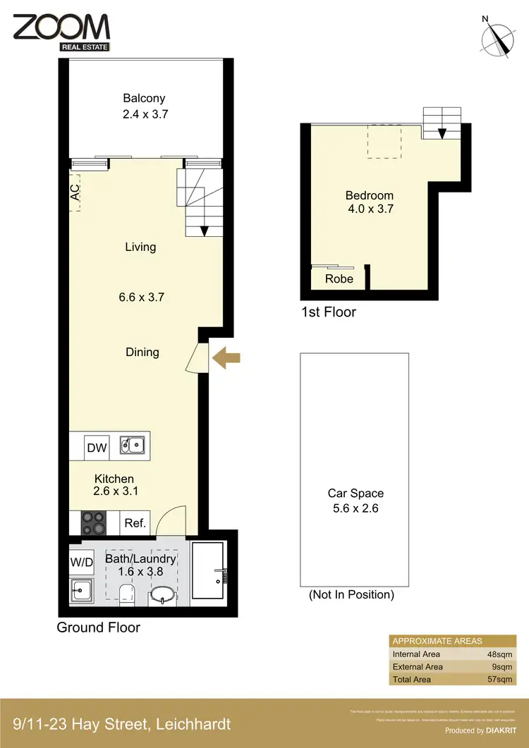 Floorplan of Homely apartment listing, 9/11-23 Hay street, Leichhardt NSW 2040