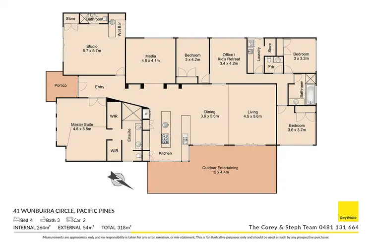 Floorplan of Homely house listing, 41 Wunburra Circle, Pacific Pines QLD 4211